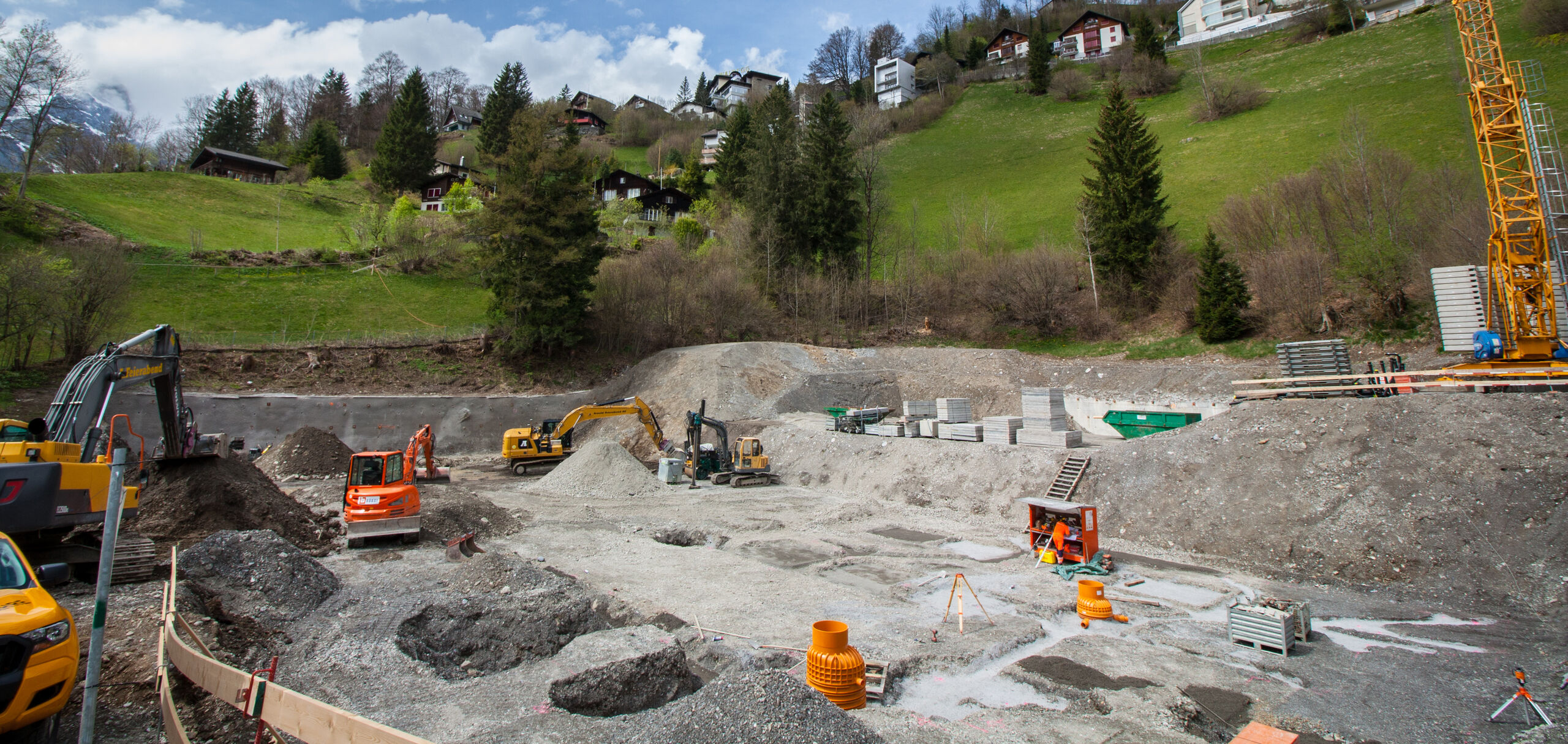 Start der Baumeisterarbeiten