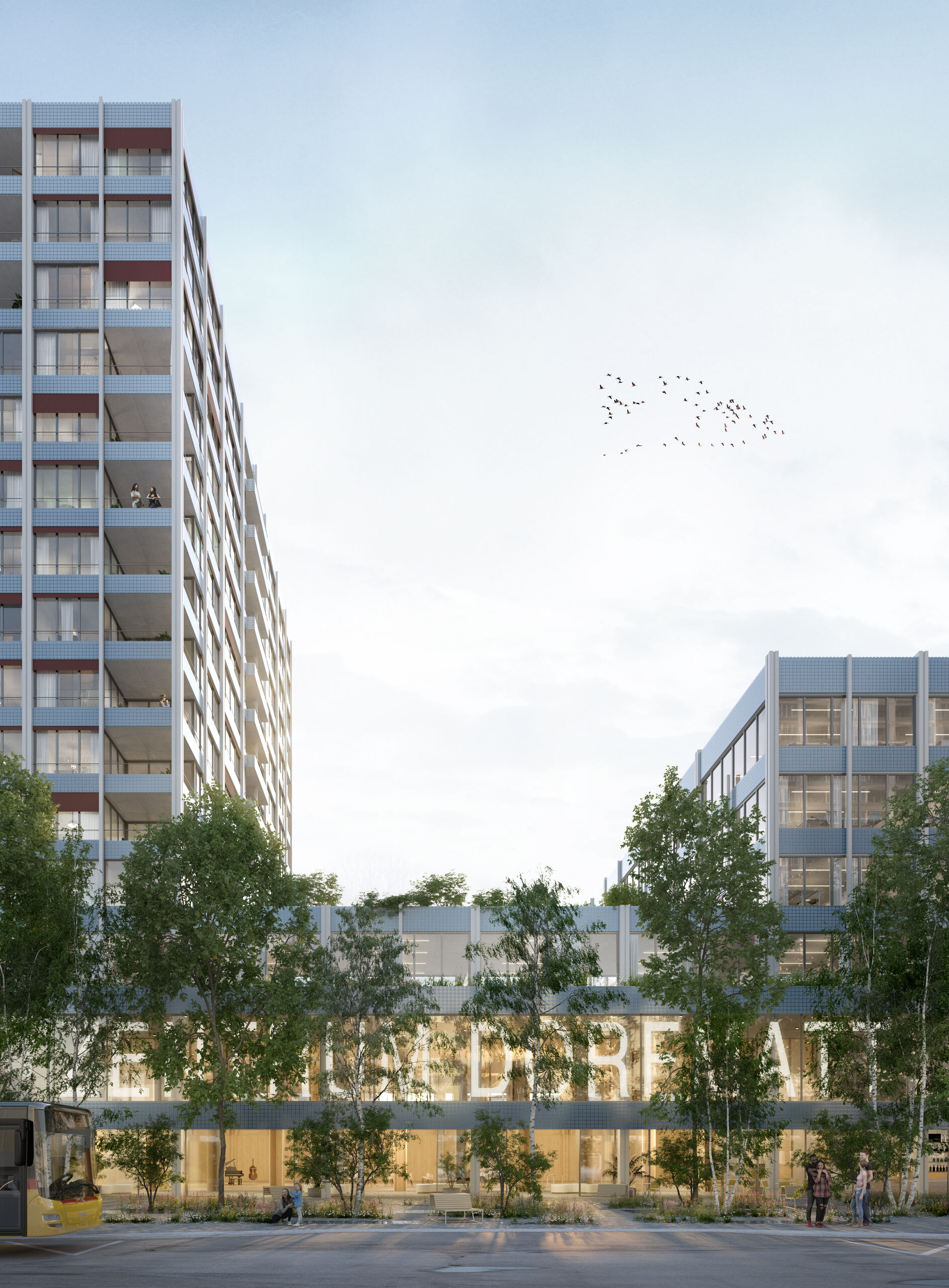 The New Dorfmatt Center in Rotkreuz takes 2nd place
